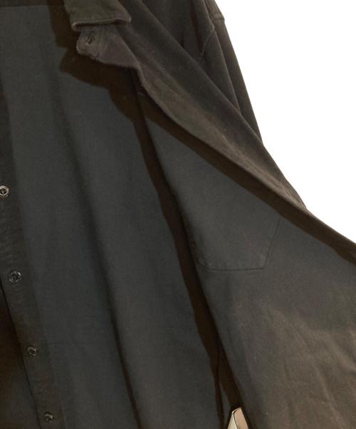 STONE ISLAND（ストーンアイランド）STONE ISLAND (ストーンアイランド) モールスキンシャツ ブラック サイズ:Ｌの古着・服飾アイテム