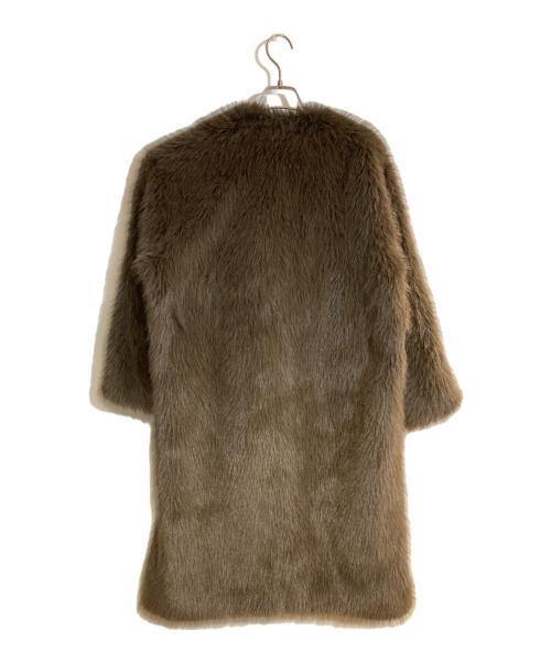 heliopole（エリオポール）heliopole (エリオポール) エコファーロングコート ブラウン サイズ:36の古着・服飾アイテム