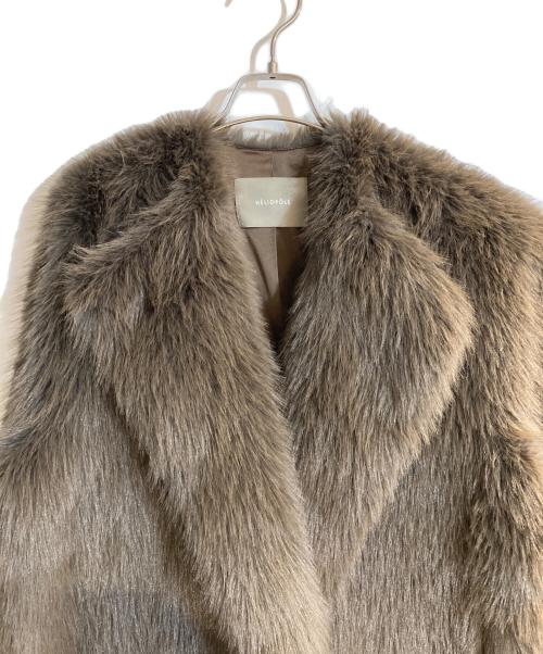 heliopole（エリオポール）heliopole (エリオポール) エコファーロングコート ブラウン サイズ:36の古着・服飾アイテム