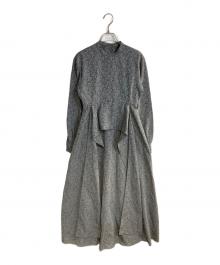 CLANE（クラネ）の古着「2WAY JAQUARD ONEPIECE/2WAYジャガードワンピース」｜グレー