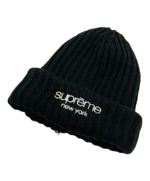 SUPREME（シュプリーム）Supreme (シュプリーム) ニット帽 ブラックの古着・服飾アイテム
