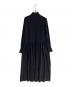 Curensology (カレンソロジー) ウイールハイネックギャザーワンピース ネイビー サイズ:FREE 未使用品：18000円