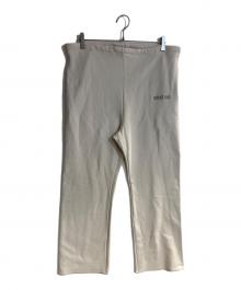 CHAOS（カオス）の古着「WHY NOT NOWクースベイスウェットパンツ」｜ベージュ