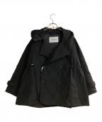 VACHEMENT×CHAOSヴァシュモン×カオス）の古着「キルティングフーデットショートコート」｜ブラック