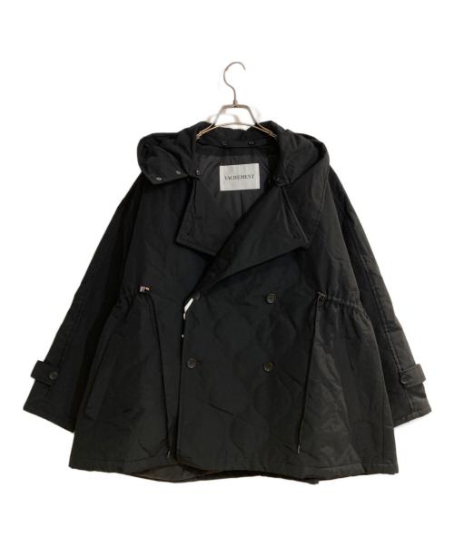 VACHEMENT（ヴァシュモン）VACHEMENT (ヴァシュモン) CHAOS (カオス) キルティングフーデットショートコート ブラック サイズ:FREE 未使用品の古着・服飾アイテム