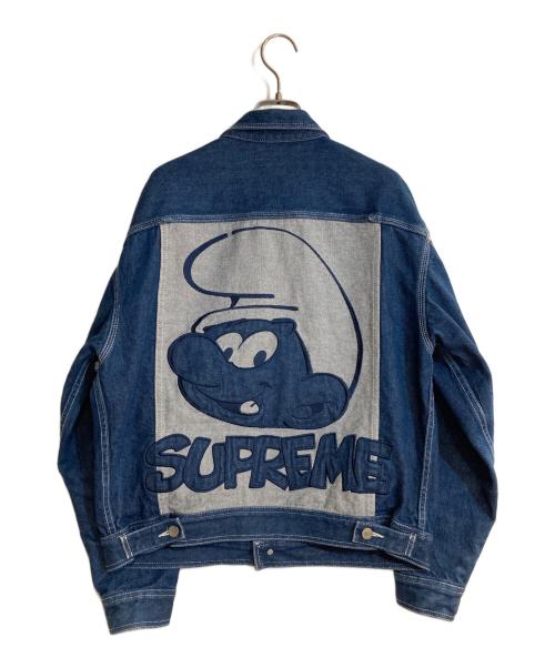 SUPREME（シュプリーム）Supreme (シュプリーム) Smurfs Denim Trucker Jacket インディゴ サイズ:Sの古着・服飾アイテム