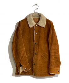TMT（ティーエムティー）の古着「LEATHER SUEDE JACKET」｜ブラウン