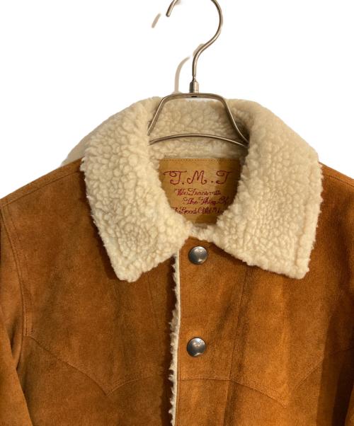 TMT（ティーエムティー）TMT (ティーエムティー) LEATHER SUEDE JACKET ブラウン サイズ:Sの古着・服飾アイテム
