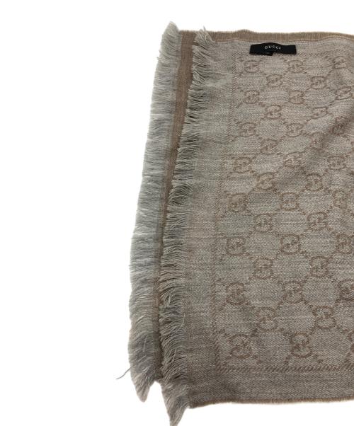 GUCCI（グッチ）GUCCI (グッチ) GGリバーシブルストール ブラウンの古着・服飾アイテム