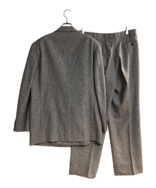 LANVIN（ランバン）LANVIN (ランバン) カシミヤ混ツイードセットアップスーツ グレー サイズ:52の古着・服飾アイテム