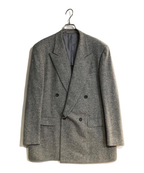 LANVIN（ランバン）LANVIN (ランバン) カシミヤ混ツイードセットアップスーツ グレー サイズ:52の古着・服飾アイテム