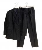 LANVIN COLLECTIONランバンコレクション）の古着「ストライプダブルセットアップスーツ」｜ネイビー