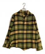 Abraham & Strausエイブラハムス＆ストラウス）の古着「ヴィンテージプルオーバーシャツ」｜オリーブ