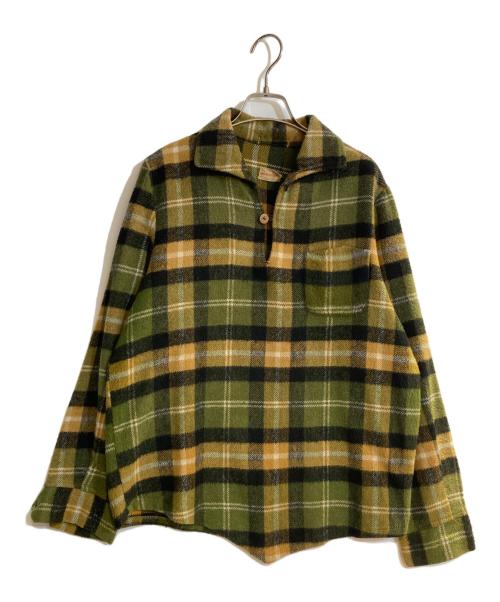 Abraham & Straus（エイブラハムス＆ストラウス）Abraham & Straus (エイブラハムス＆ストラウス) ヴィンテージプルオーバーシャツ オリーブ サイズ:不明の古着・服飾アイテム