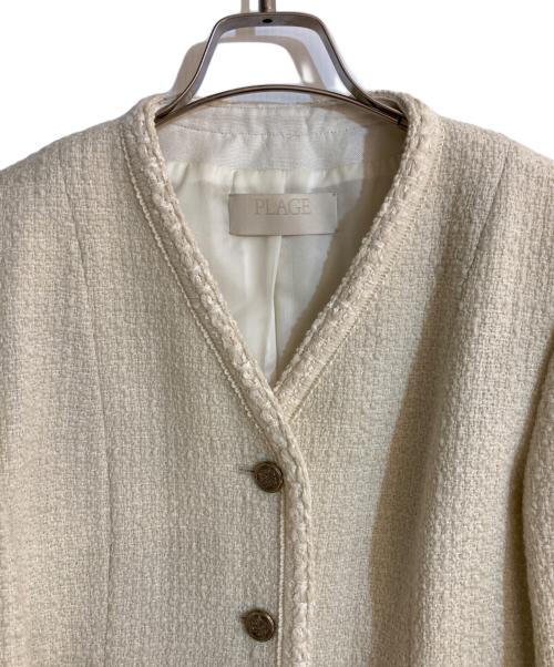 Plage（プラージュ）Plage (プラージュ) Tweedジャケット ベージュ サイズ:36の古着・服飾アイテム