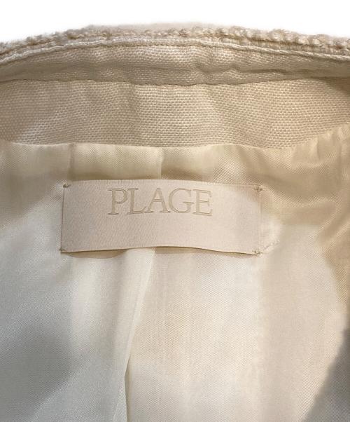 Plage（プラージュ）Plage (プラージュ) Tweedジャケット ベージュ サイズ:36の古着・服飾アイテム