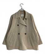 IENAイエナ）の古着「スーパー160ダブルフェイス ショートコート」｜ベージュ