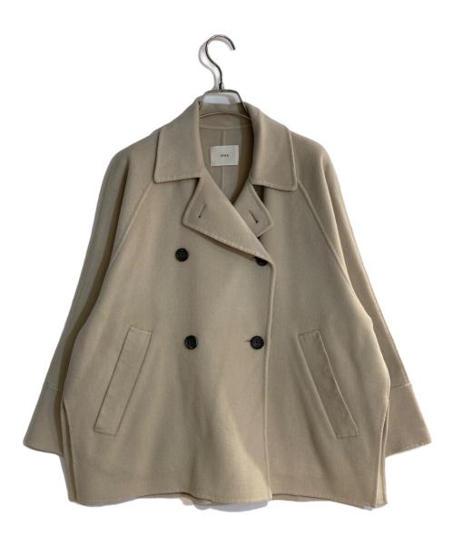 IENA（イエナ）IENA (イエナ) スーパー160ダブルフェイス ショートコート ベージュ サイズ:36の古着・服飾アイテム