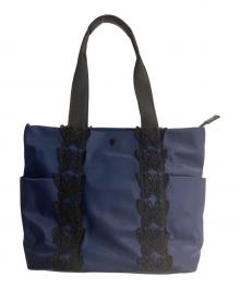 ANNA SUI（アナスイ）の古着「バタフライレース トートバッグ」｜パープル