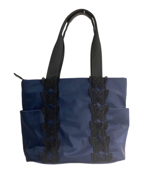 ANNA SUI（アナスイ）ANNA SUI (アナスイ) バタフライレース トートバッグ パープルの古着・服飾アイテム