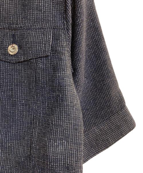 Sov.（ソブ）Sov. (ソブ) メランジメッシュジャケット ネイビー サイズ:Sの古着・服飾アイテム