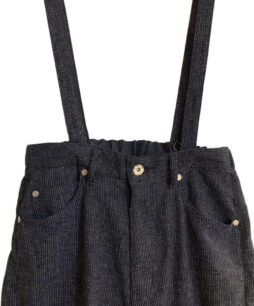 Sov.（ソブ）Sov. (ソブ) メランジメッシュワイドパンツ ネイビー サイズ:Sの古着・服飾アイテム