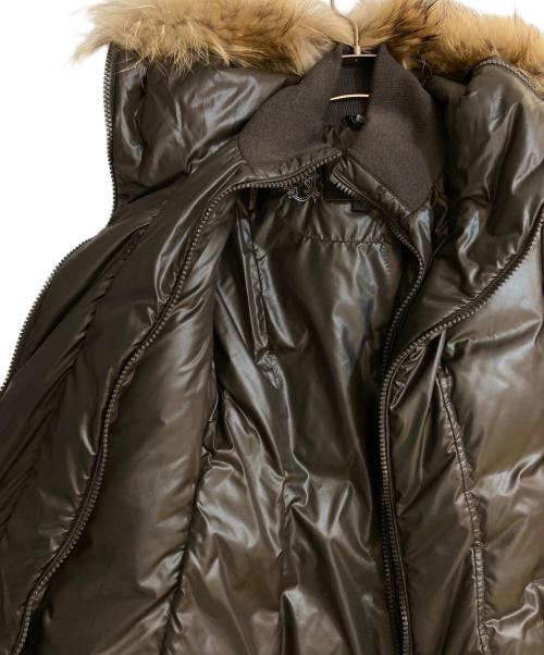 mackage（マッカージュ）mackage (マッカージュ) ファー付きダウンコート ブラウン サイズ:Sの古着・服飾アイテム