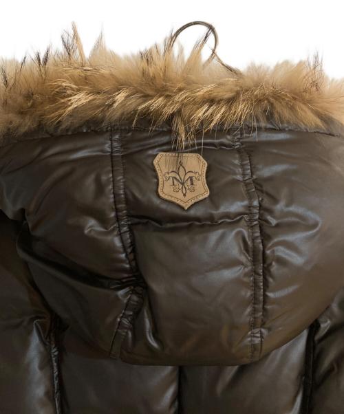 mackage（マッカージュ）mackage (マッカージュ) ファー付きダウンコート ブラウン サイズ:Sの古着・服飾アイテム
