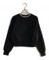 BORDERS at BALCONY（ボーダーズアットバルコニー）の古着「パールデザインニット」｜ブラック