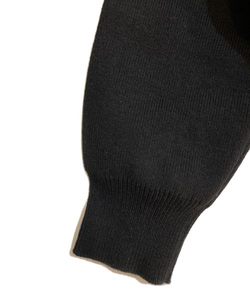 BORDERS at BALCONY（ボーダーズアットバルコニー）BORDERS at BALCONY (ボーダーズアットバルコニー) PEARL KNIT CARDIGAN ブラック サイズ:36の古着・服飾アイテム