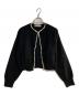 BORDERS at BALCONY（ボーダーズアットバルコニー）の古着「PEARL KNIT CARDIGAN」｜ブラック