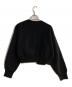 BORDERS at BALCONY (ボーダーズアットバルコニー) PEARL KNIT CARDIGAN ブラック サイズ:36：18000円