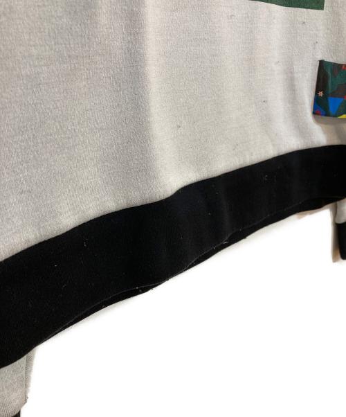 PRADA（プラダ）PRADA (プラダ) PRINTED SWEATER グレー サイズ:Ｌの古着・服飾アイテム