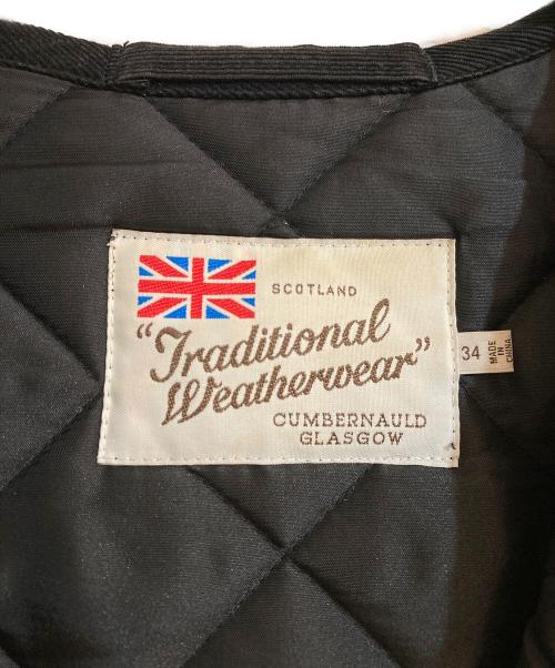 Traditional Weatherwear（トラディショナルウェザーウェア）Traditional Weatherwear (トラディショナルウェザーウェア) NOLLEY'S (ノーリーズ) ARKLEY LONG 別注キルティングコート ブラック サイズ:34の古着・服飾アイテム