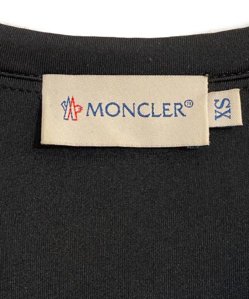 MONCLER（モンクレール）MONCLER (モンクレール) モヘアアルパカブレンドツイードロゴジップカーディガン ブラック サイズ:XSの古着・服飾アイテム