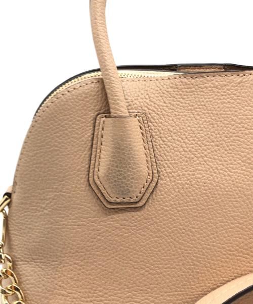 MICHAEL KORS（マイケル・コース）MICHAEL KORS (マイケル・コース) ドームサッチェル2WAYショルダーバッグ ベージュの古着・服飾アイテム