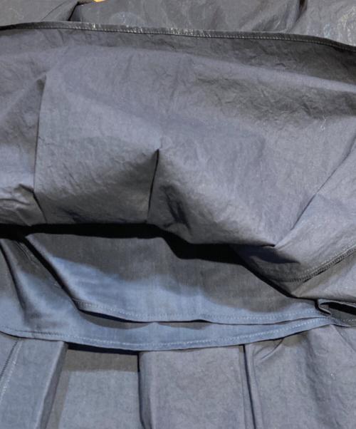 MACPHEE（マカフィー）MACPHEE (マカフィー) コーティングコットン アシンメトリーギャザースカート ネイビー サイズ:34 未使用品の古着・服飾アイテム