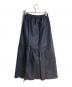 MACPHEE (マカフィー) コーティングコットン アシンメトリーギャザースカート ネイビー サイズ:34 未使用品：8000円