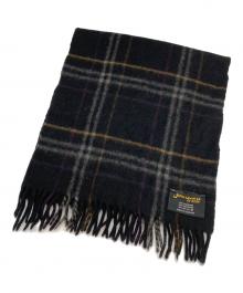JOHNSTONS OF ELGIN（ジョンストンズオブエルガン）の古着「カシミヤマフラー」｜ブラック