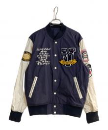 VAN（ヴァン）の古着「スタジャン」｜ネイビー