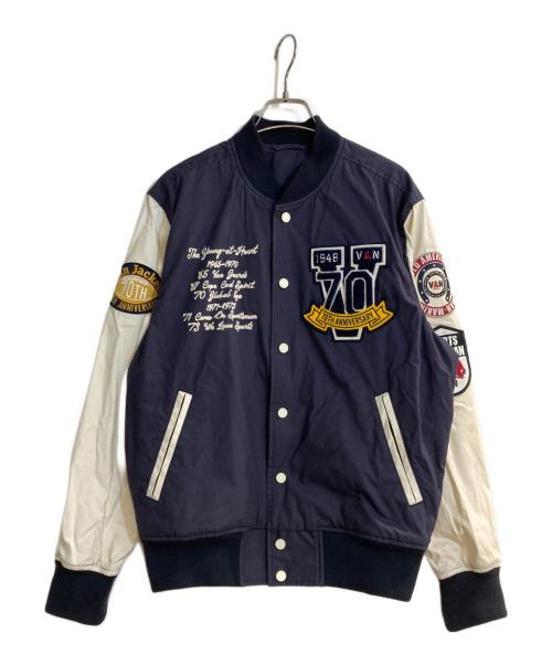 VAN（ヴァン）VAN (ヴァン) スタジャン ネイビー サイズ:Ｌの古着・服飾アイテム