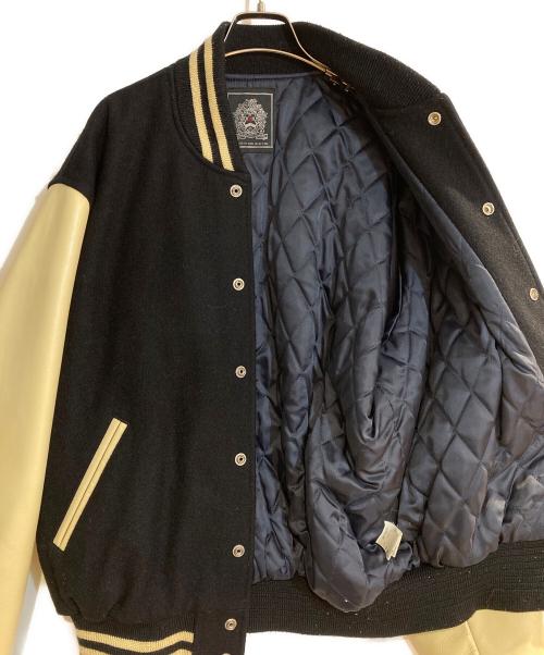 VAN（ヴァン）VAN (ヴァン) アーチロゴ袖レザースタジャン ネイビー サイズ:LLの古着・服飾アイテム