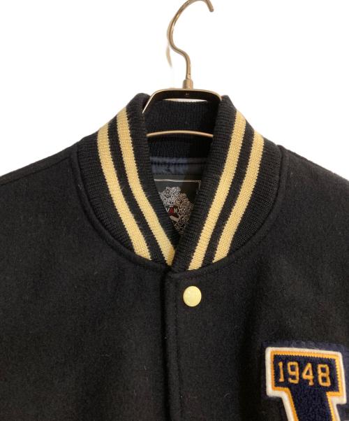 VAN（ヴァン）VAN (ヴァン) アーチロゴ袖レザースタジャン ネイビー サイズ:LLの古着・服飾アイテム