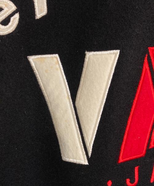 VAN（ヴァン）VAN (ヴァン) アーチロゴ袖レザースタジャン ネイビー サイズ:LLの古着・服飾アイテム