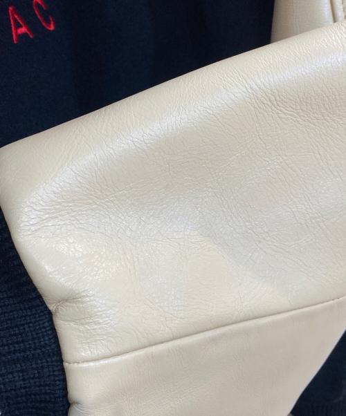 VAN（ヴァン）VAN (ヴァン) アーチロゴ袖レザースタジャン ネイビー サイズ:LLの古着・服飾アイテム