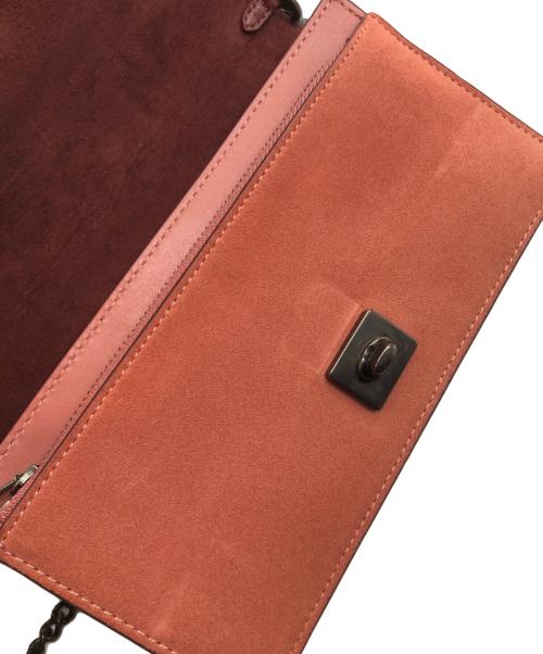 COACH（コーチ）COACH (コーチ) ハットン クラッチ ウィズ キルティング ピンクの古着・服飾アイテム