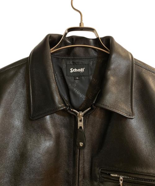 Schott（ショット）Schott (ショット) レザートラッカージャケット ブラック サイズ:XLの古着・服飾アイテム