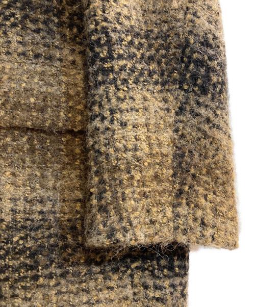 journal standard L'essage（ジャーナルスタンダード レサージュ）journal standard L'essage (ジャーナルスタンダード レサージュ) ノーカラーツイードコート ブラウン サイズ:FREEの古着・服飾アイテム