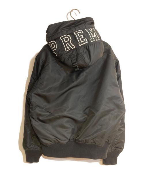 SUPREME（シュプリーム）Supreme (シュプリーム) 21AW Supreme Hooded MA-1 ブラック サイズ:Ｓの古着・服飾アイテム
