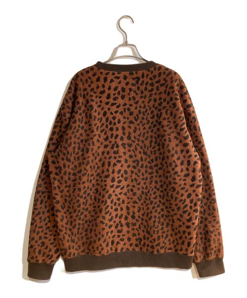 WACKO MARIA（ワコマリア）WACKO MARIA (ワコマリア) 20AWレオパードボアプルオーバースウエット ブラウン サイズ:Ｌの古着・服飾アイテム